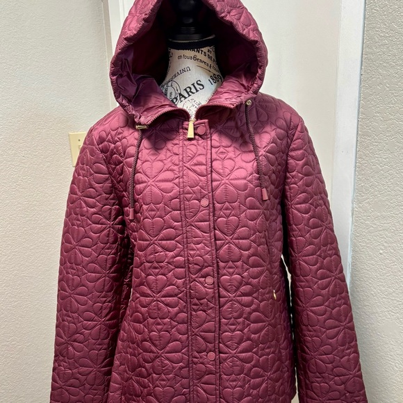 Kate Spade ♠️ Blackberry Quilted Puffer Jacket - Picture 7 of 14